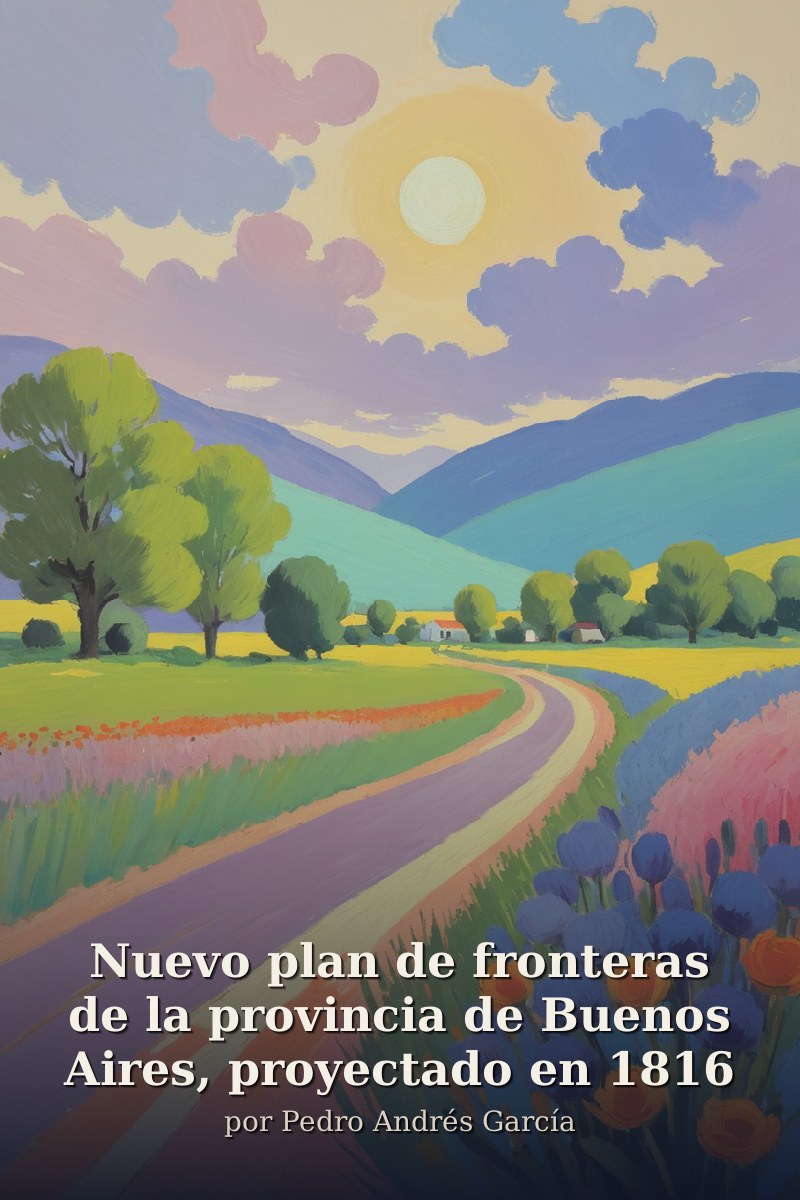 Capa do livro Nuevo plan de fronteras de la provincia de Buenos Aires, proyectado en 1816