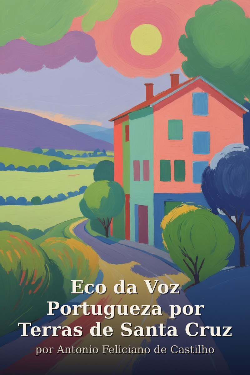 Capa do livro Eco da Voz Portugueza por Terras de Santa Cruz