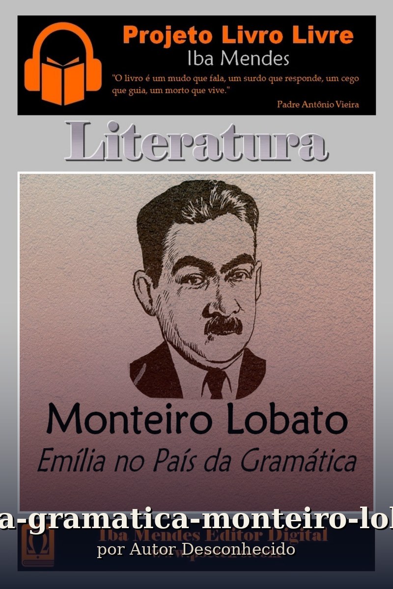 Capa do livro emilia-no-pais-da-gramatica-monteiro-lobato-iba-mendes
