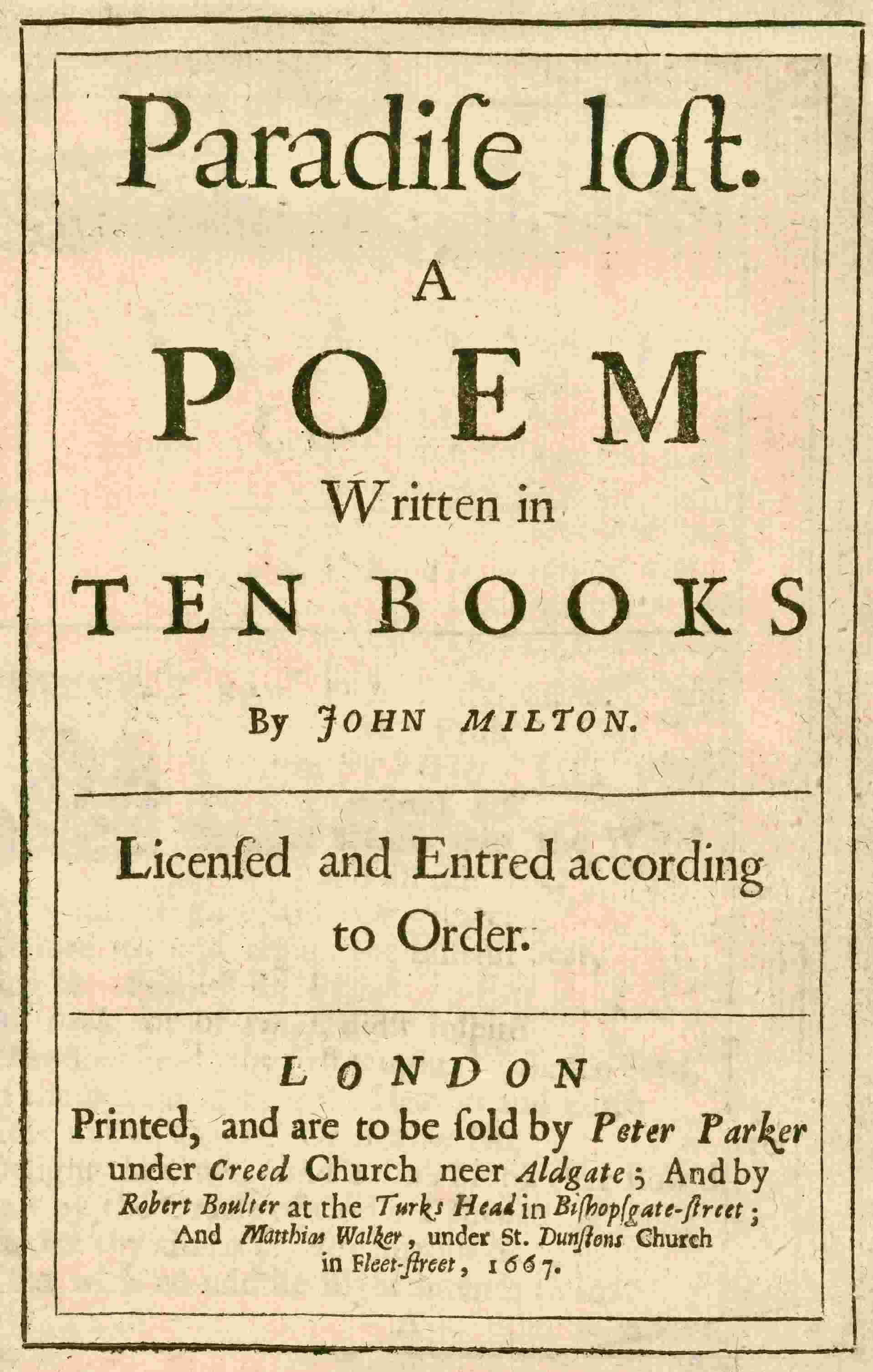 Capa do livro Paradise Lost