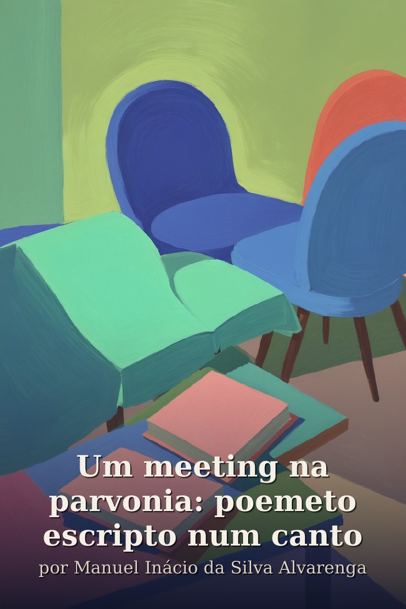 Capa do livro Um meeting na parvonia: poemeto escripto num canto