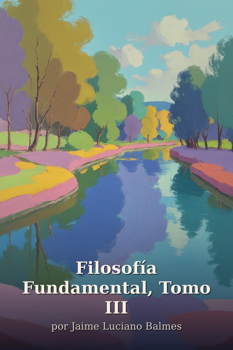 Capa do livro Filosofía Fundamental, Tomo III