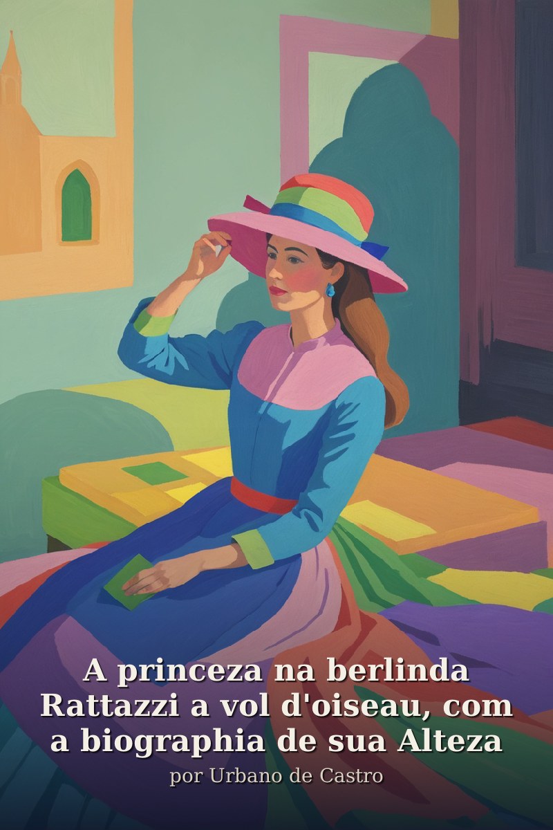 Capa do livro A princeza na berlinda Rattazzi a vol d'oiseau, com a biographia de sua Alteza