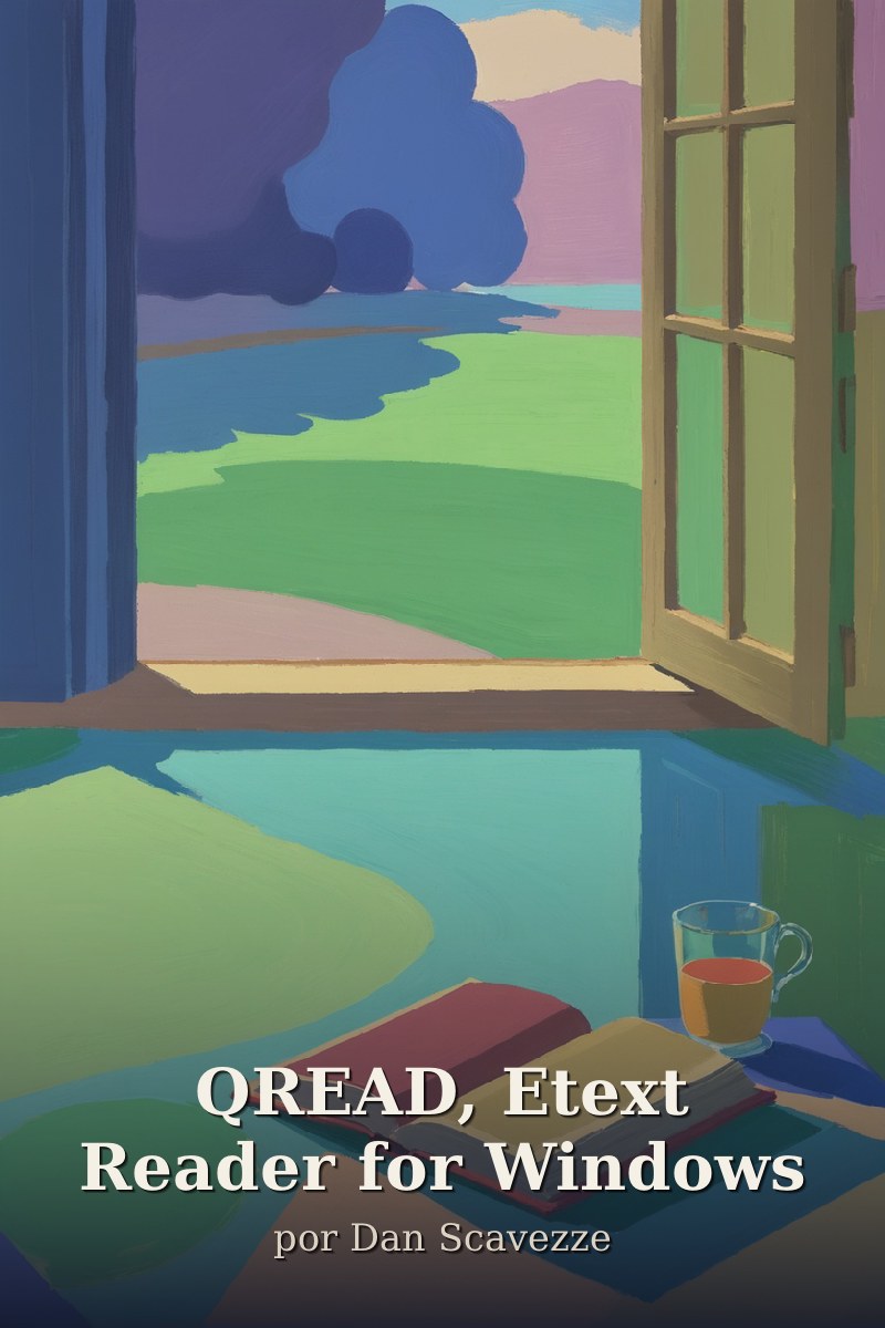Capa do livro QREAD, Etext Reader for Windows
