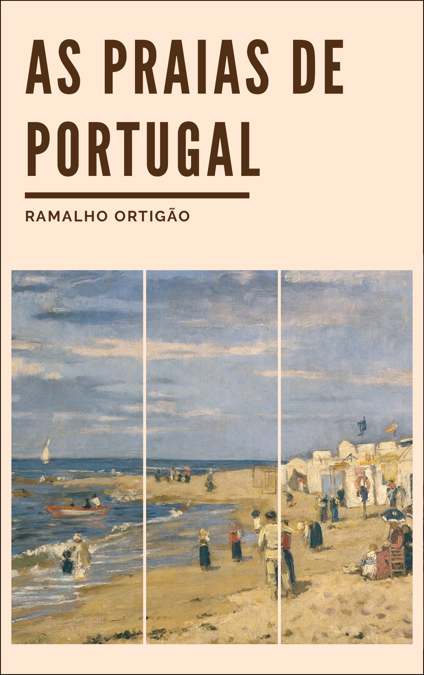 Capa do livro As Praias de Portugal. Guia do Banhista e do Viajante
