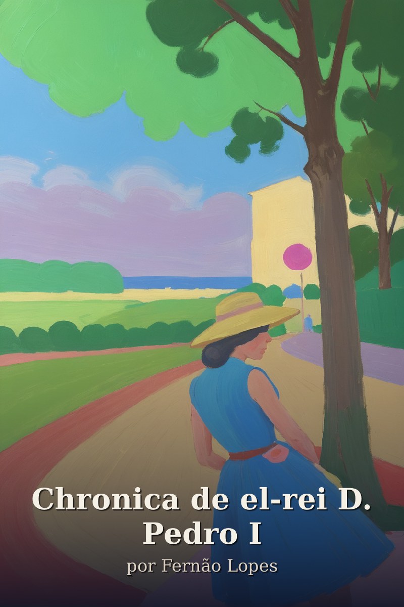 Capa do livro Chronica de el-rei D. Pedro I