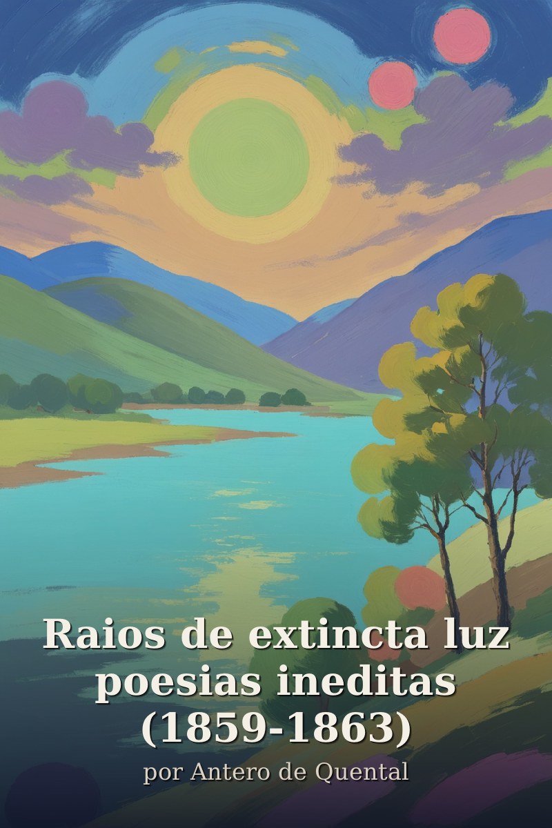 Capa do livro Raios de extincta luz poesias ineditas (1859-1863)