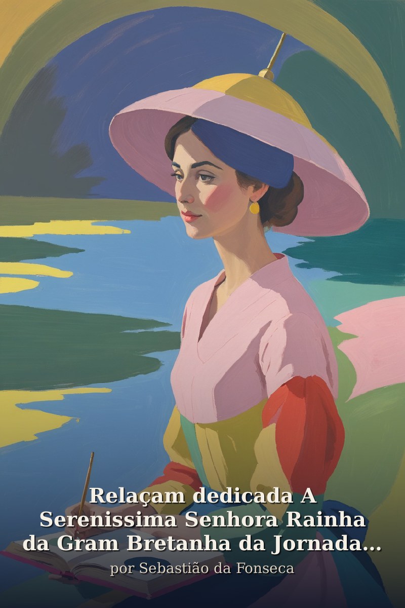 Capa do livro Relaçam dedicada A Serenissima Senhora Rainha da Gram Bretanha da Jornada que fes de Lixboa the Por-ts Mouth