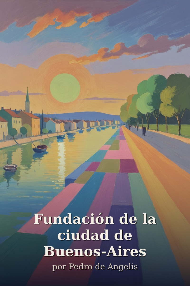 Capa do livro Fundación de la ciudad de Buenos-Aires