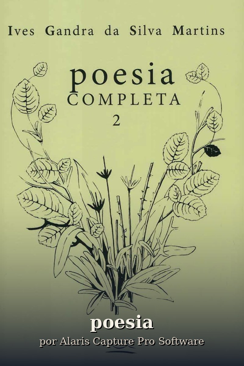 Capa do livro poesia