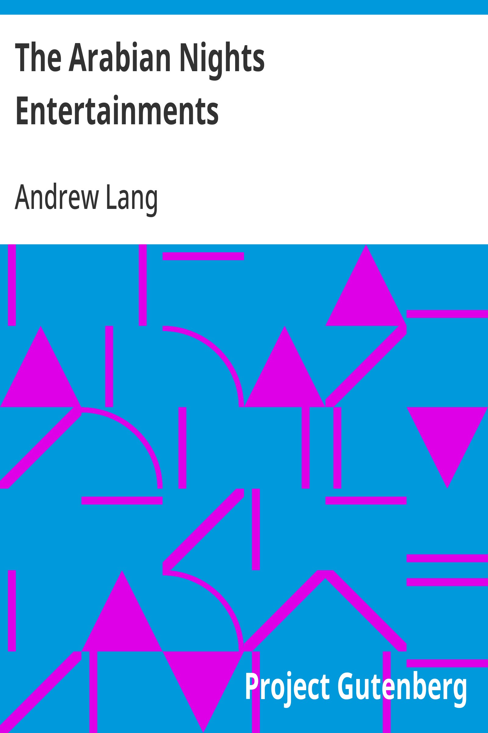 Capa do livro The Arabian Nights Entertainments