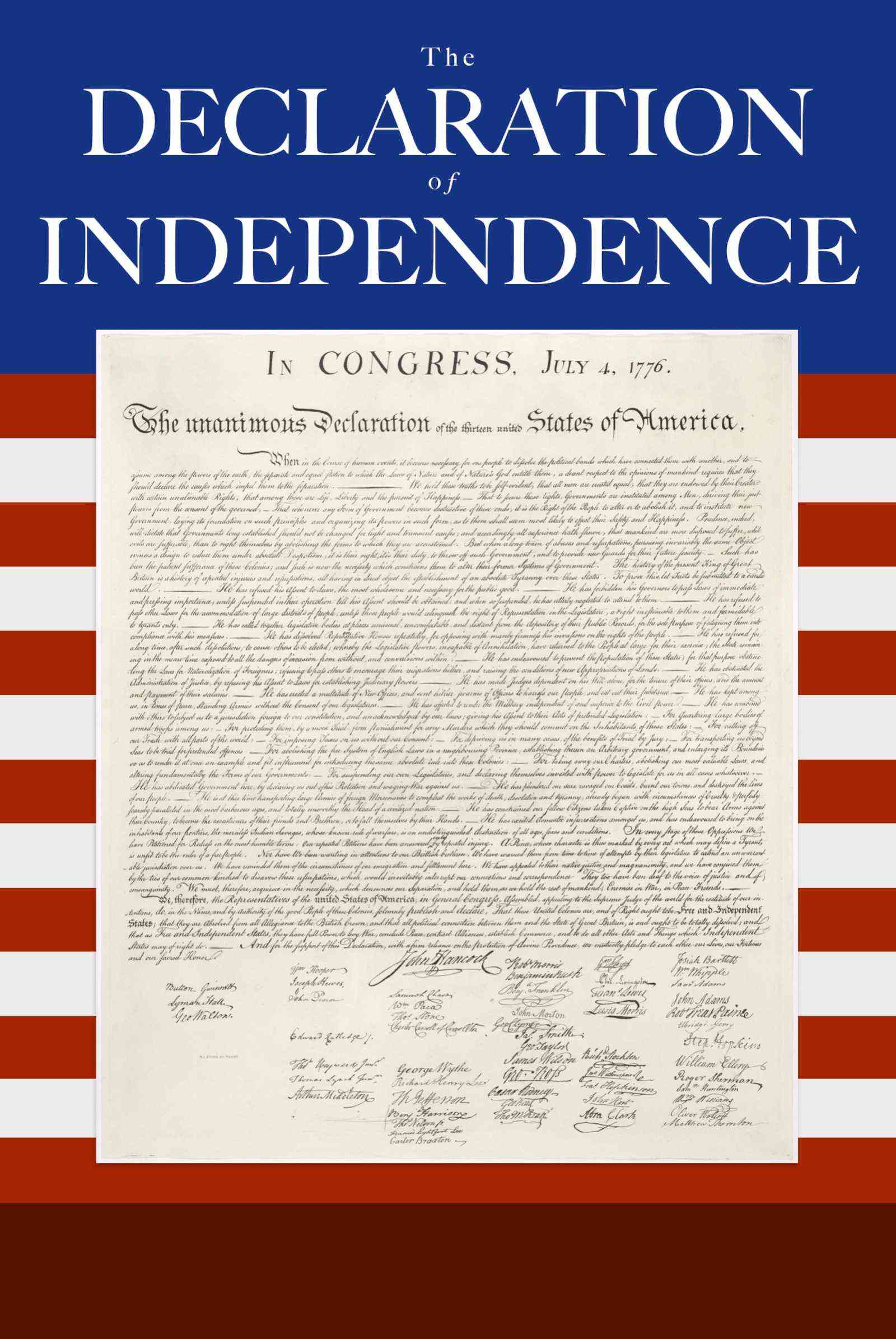 Capa do livro The Declaration of Independence of the United States of America