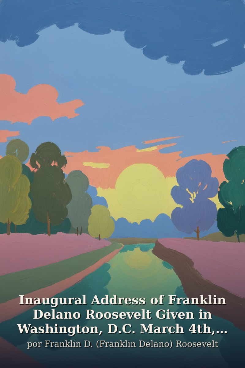 Capa do livro Inaugural Address of Franklin Delano Roosevelt Given in Washington, D.C. March 4th, 1933