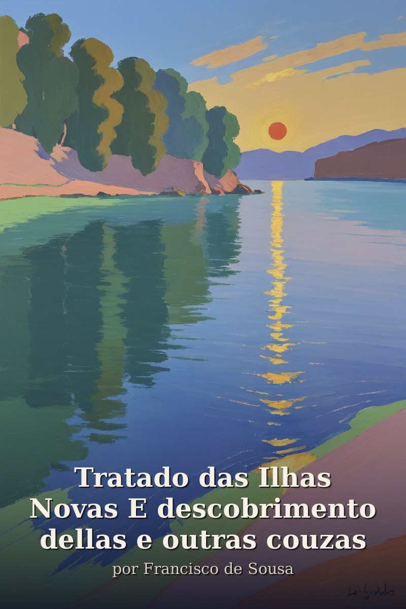 Capa do livro Tratado das Ilhas Novas E descobrimento dellas e outras couzas