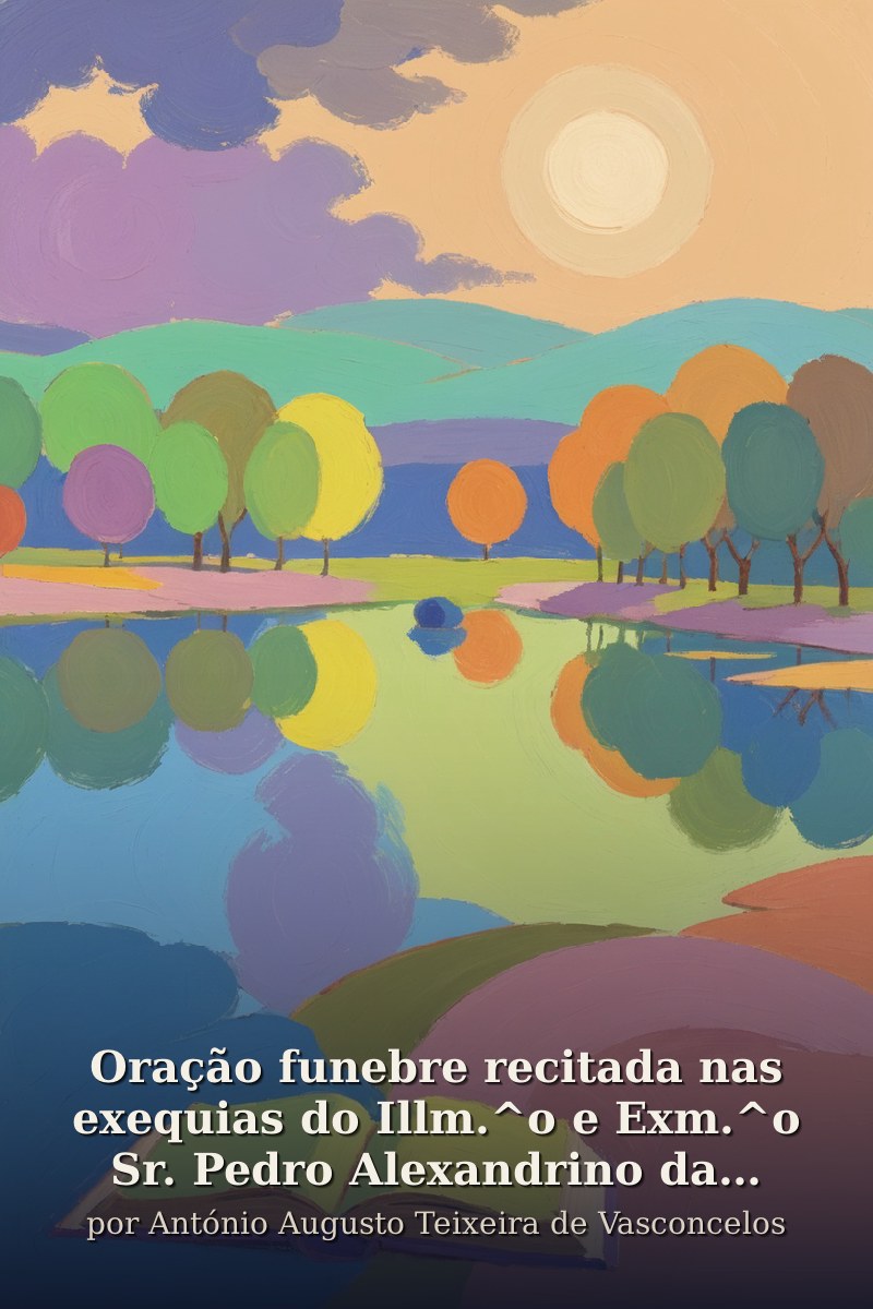 Capa do livro Oração funebre recitada nas exequias do Illm.^o e Exm.^o Sr. Pedro Alexandrino da Cunha