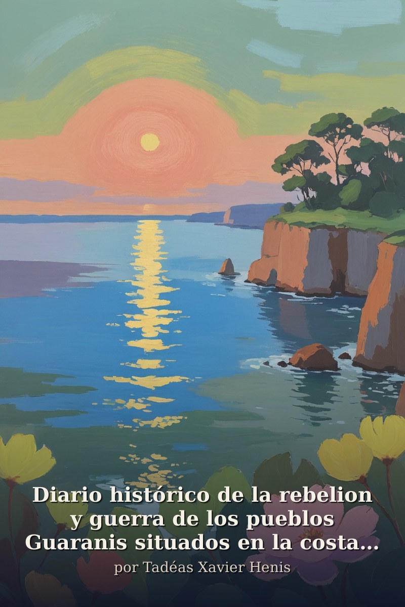Capa do livro Diario histórico de la rebelion y guerra de los pueblos Guaranis situados en la costa oriental del Rio Uruguay, del año de 1754