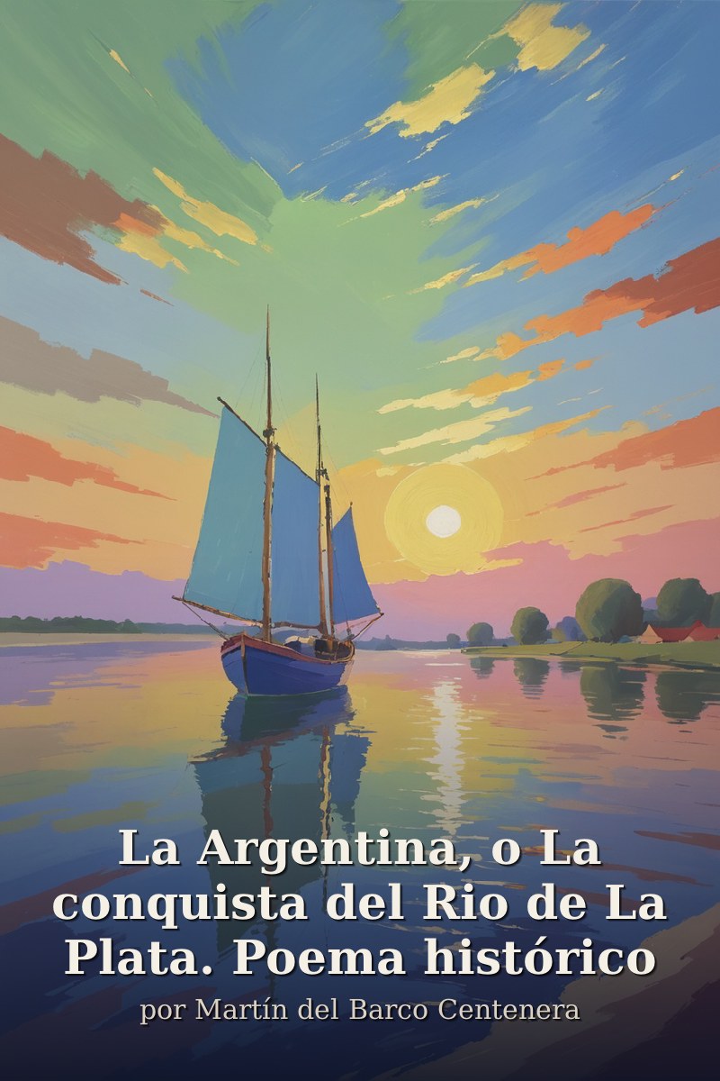 Capa do livro La Argentina, o La conquista del Rio de La Plata. Poema histórico