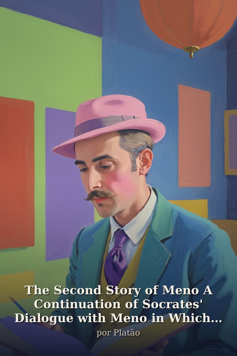 Capa do livro The Second Story of Meno A Continuation of Socrates' Dialogue with Meno in Which the Boy Proves Root 2 is Irrational
