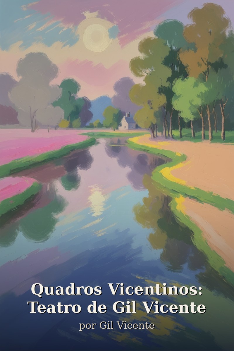 Capa do livro Quadros Vicentinos: Teatro de Gil Vicente