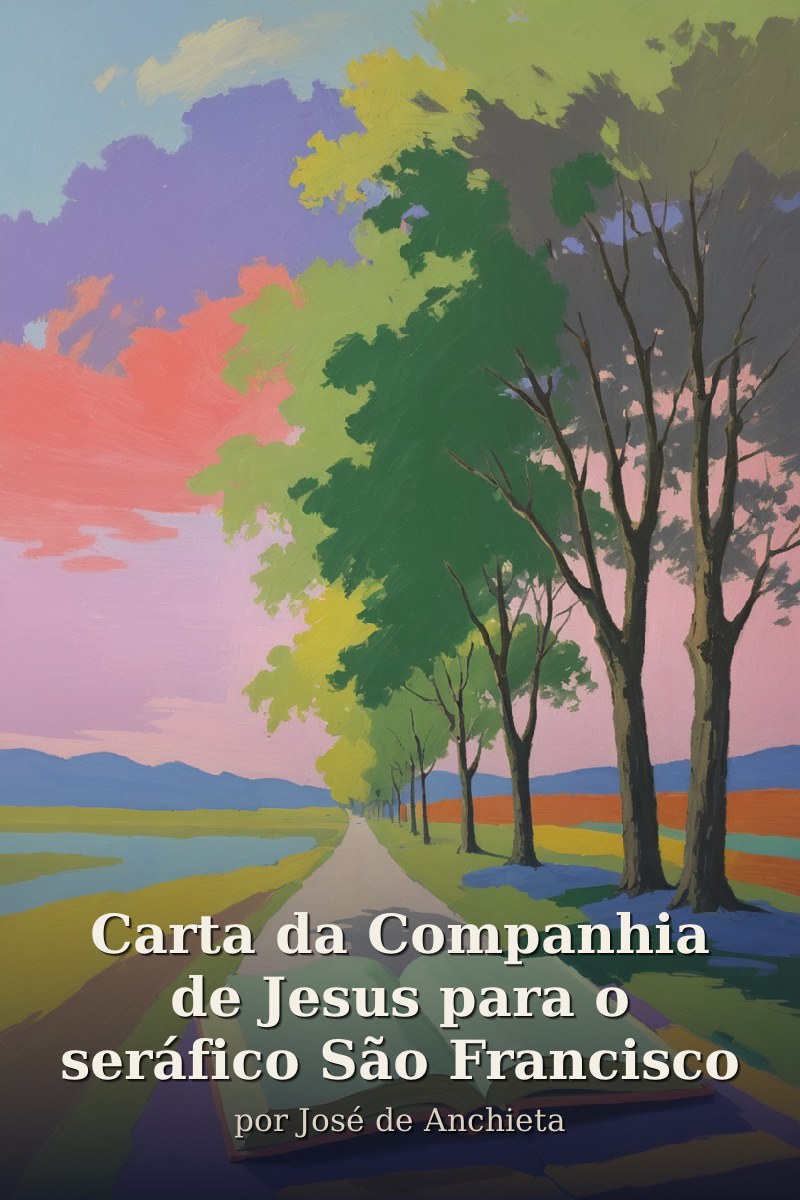 Capa do livro Carta da Companhia de Jesus para o seráfico São Francisco