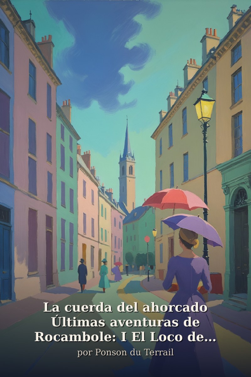 Capa do livro La cuerda del ahorcado Últimas aventuras de Rocambole: I El Loco de Bedlam