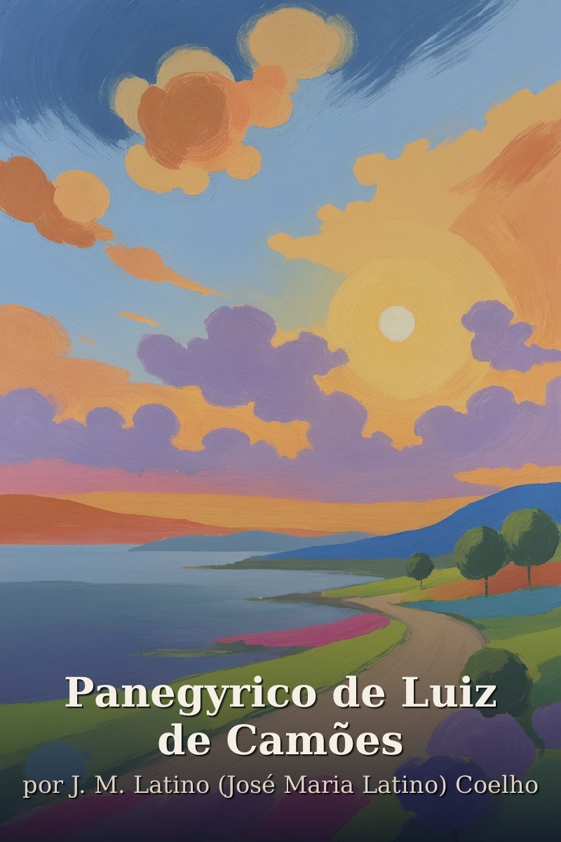 Capa do livro Panegyrico de Luiz de Camões