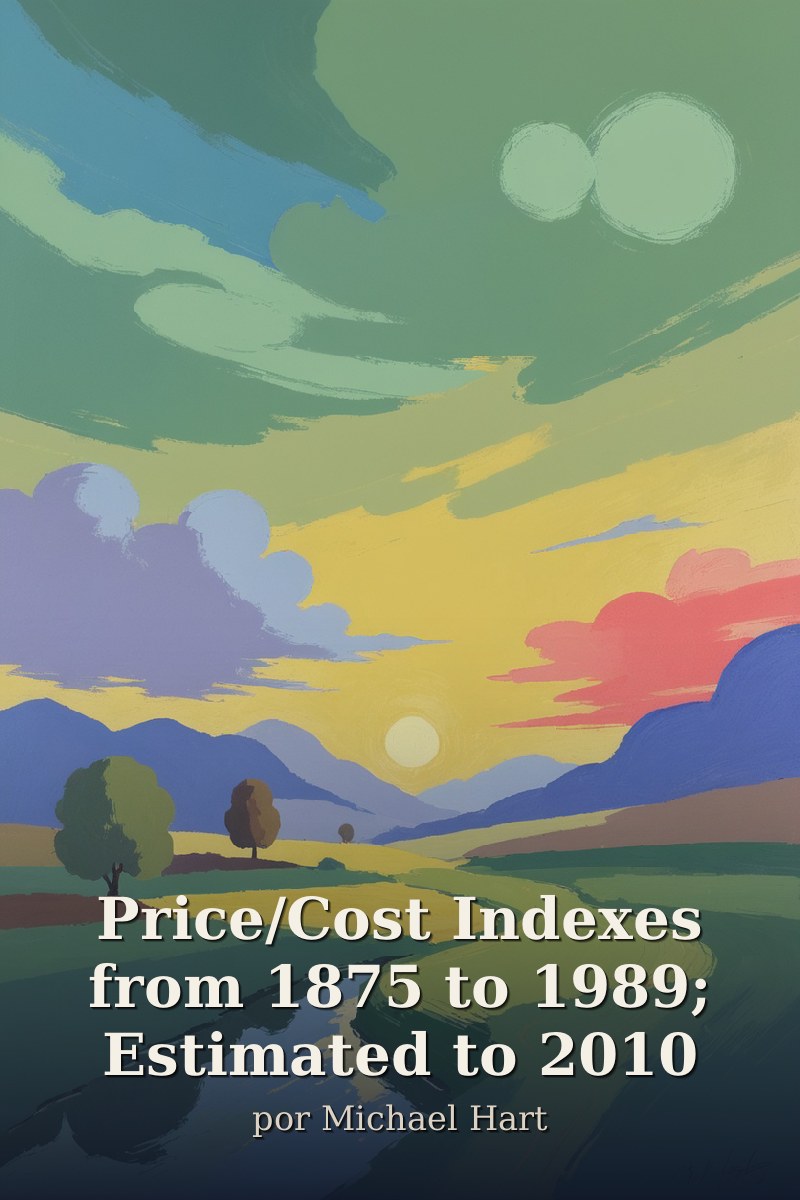Capa do livro Price/Cost Indexes from 1875 to 1989; Estimated to 2010