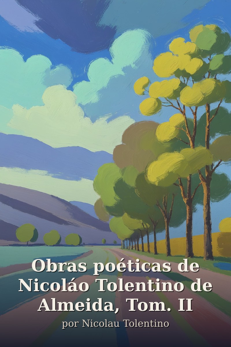 Capa do livro Obras poéticas de Nicoláo Tolentino de Almeida, Tom. II
