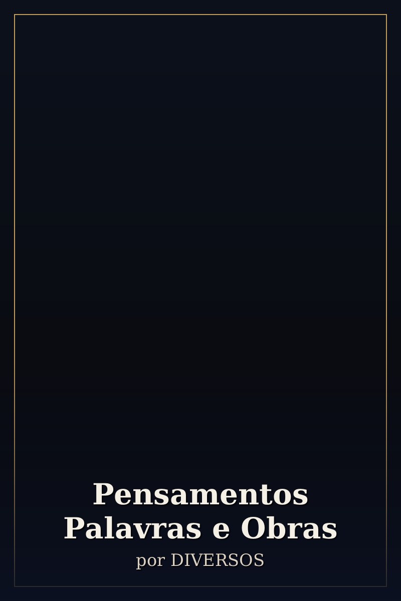 Capa de Pensamentos Palavras e Obras
