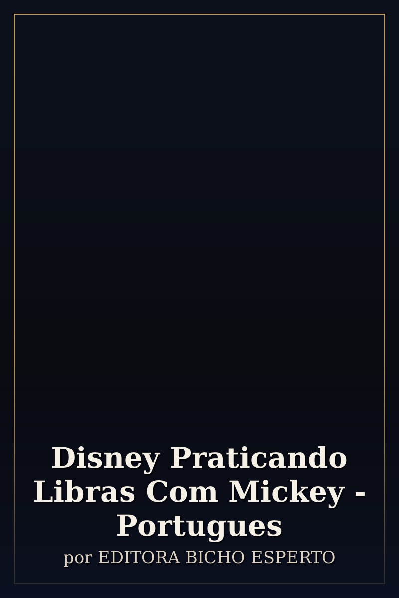Capa de Disney Praticando Libras Com Mickey - Portugues