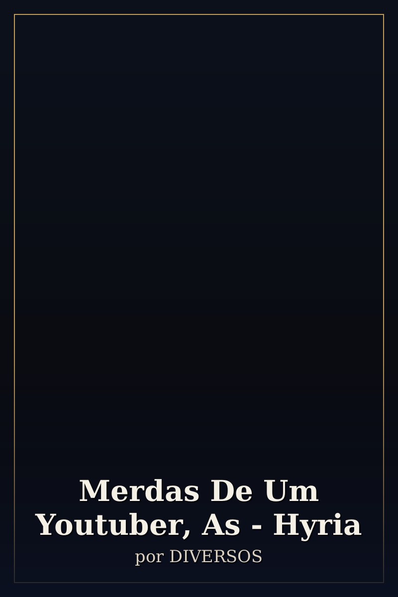 Capa de Merdas De Um Youtuber, As - Hyria