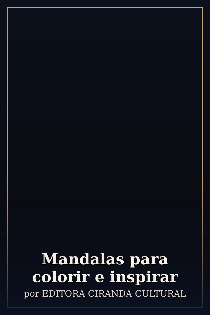 Capa de Mandalas para colorir e inspirar