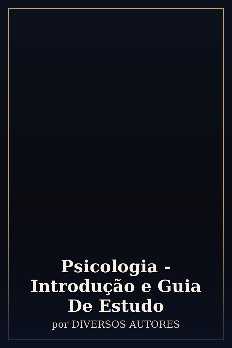 Capa de Psicologia - Introdução e Guia De Estudo