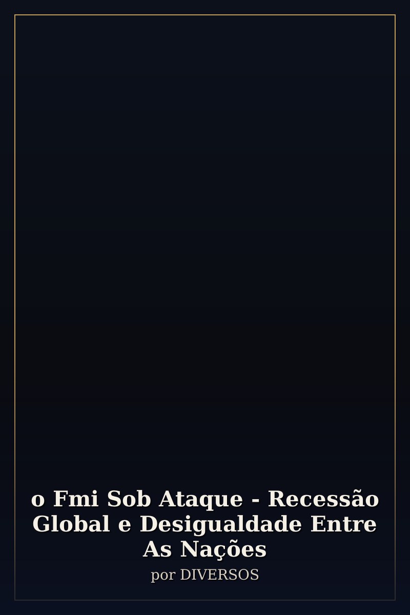 Capa de o Fmi Sob Ataque - Recessão Global e Desigualdade Entre As Nações
