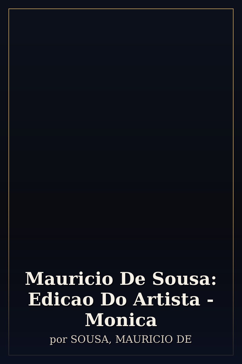 Capa de Mauricio De Sousa: Edicao Do Artista - Monica