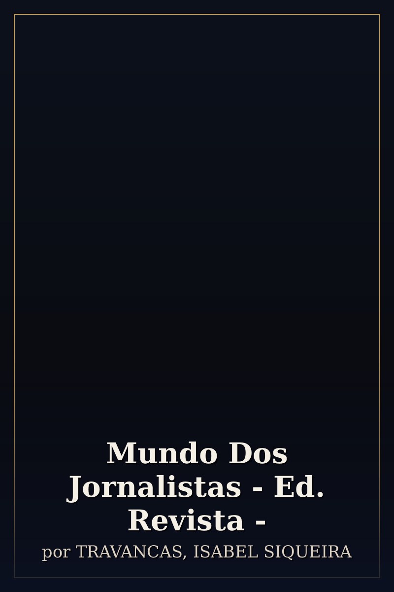 Capa de Mundo Dos Jornalistas - Ed. Revista -