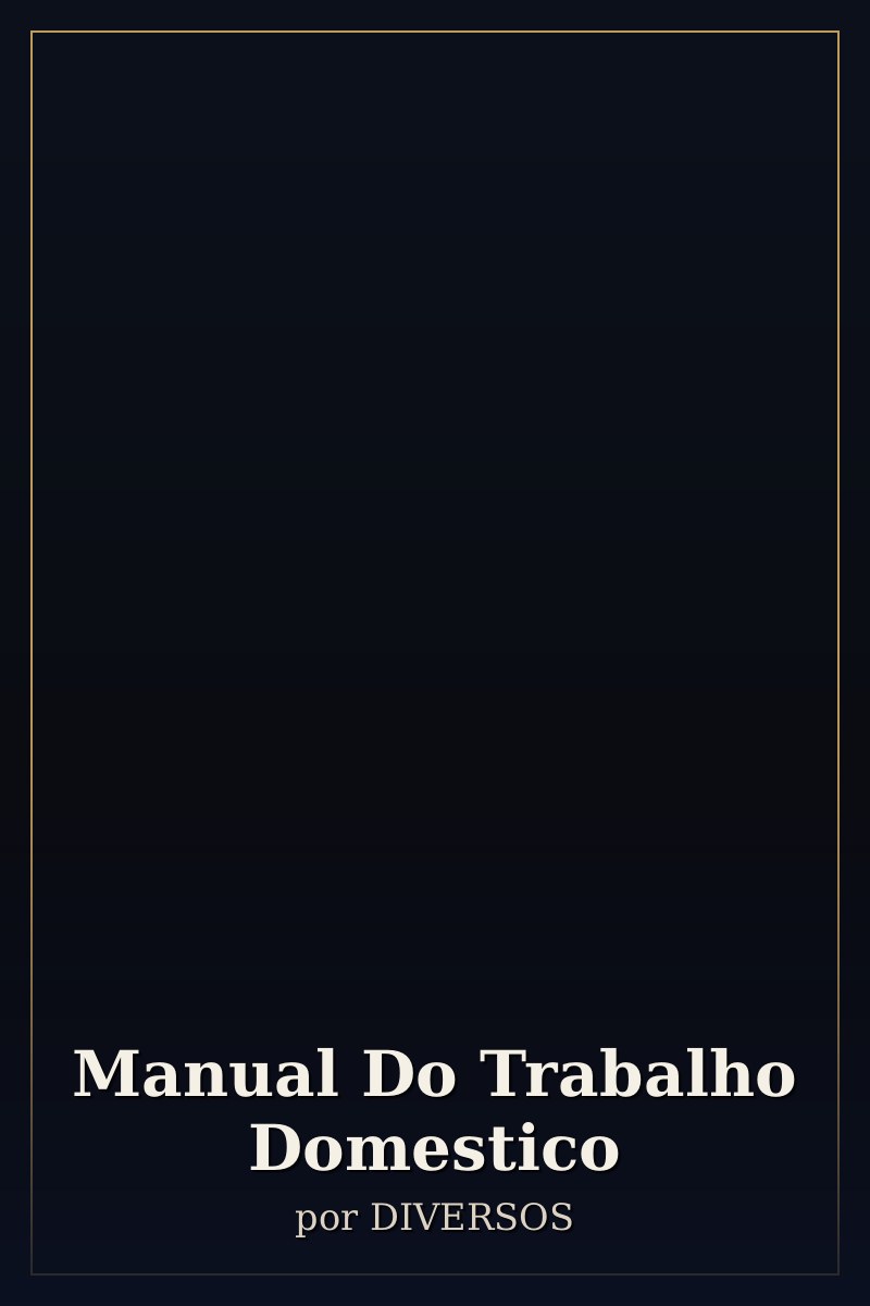 Capa de Manual Do Trabalho Domestico