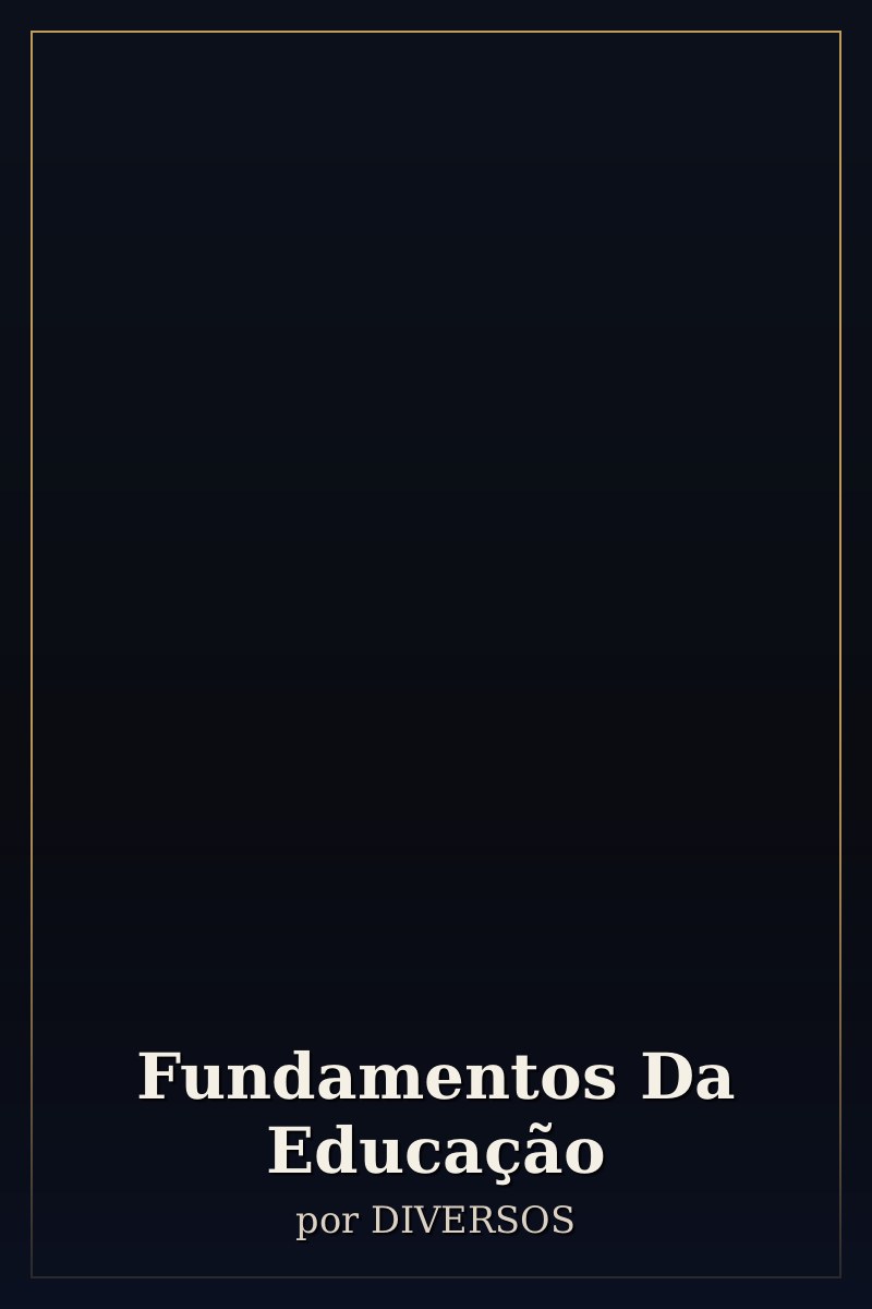 Capa de Fundamentos Da Educação