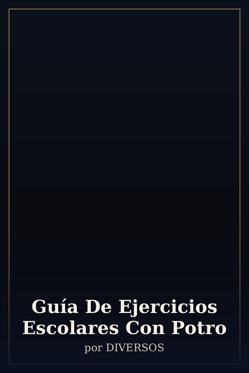 Capa de Guía De Ejercicios Escolares Con Potro