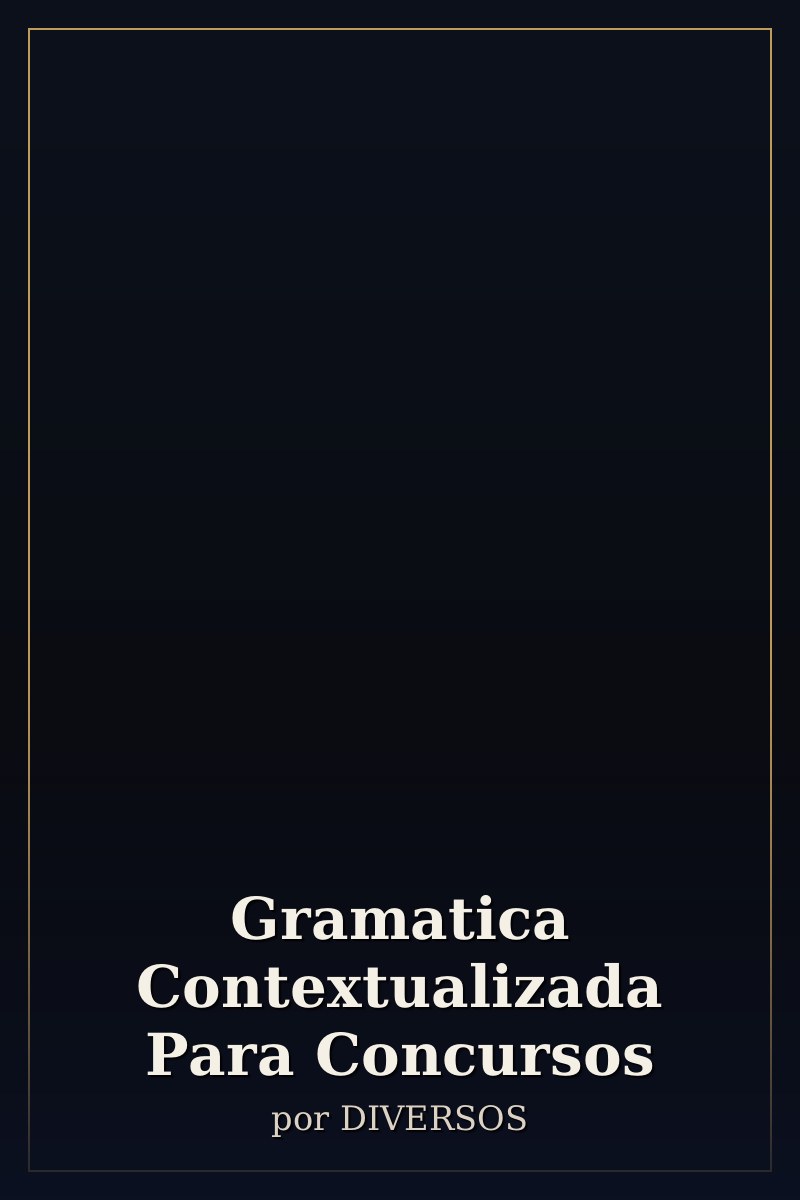 Capa de Gramatica Contextualizada Para Concursos