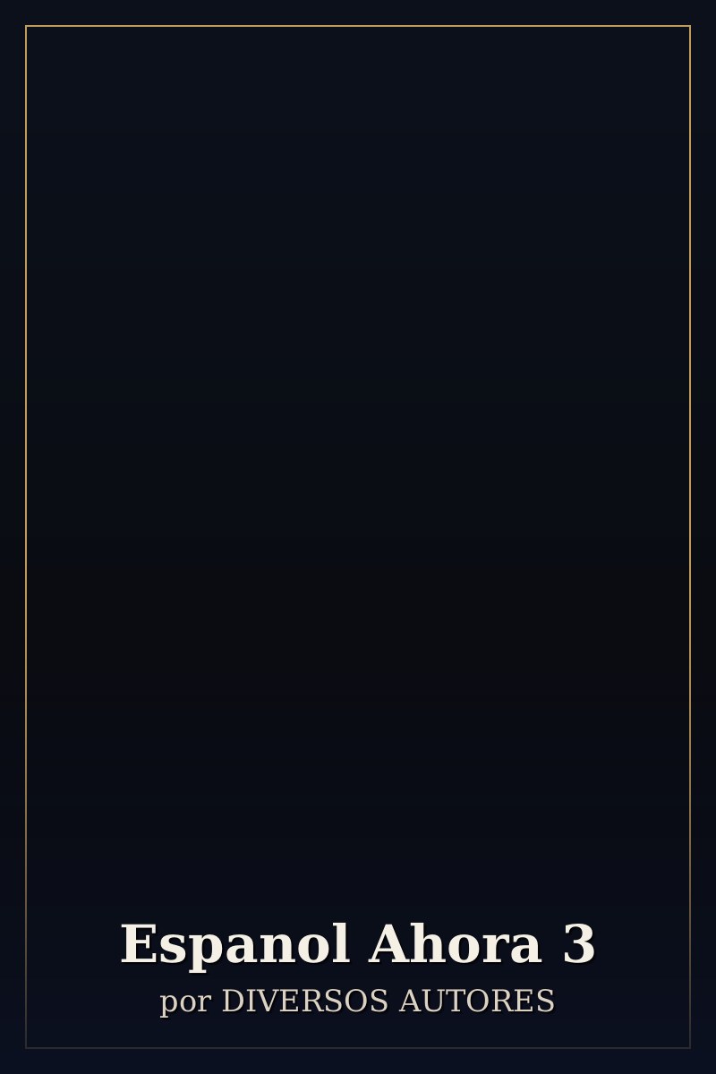 Capa de Espanol Ahora 3