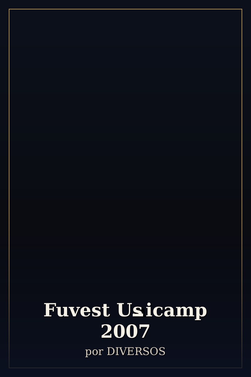 Capa de Fuvest Unicamp 2007