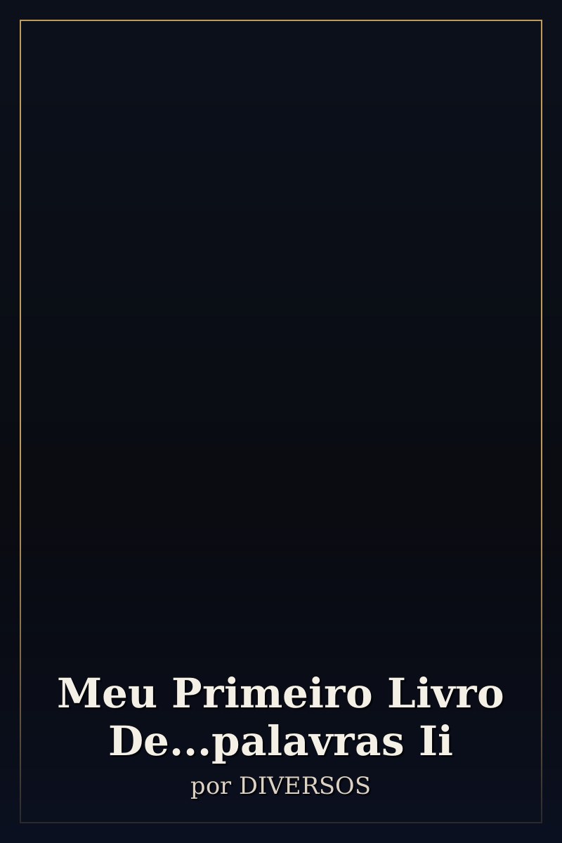 Capa de Meu Primeiro Livro De...palavras Ii