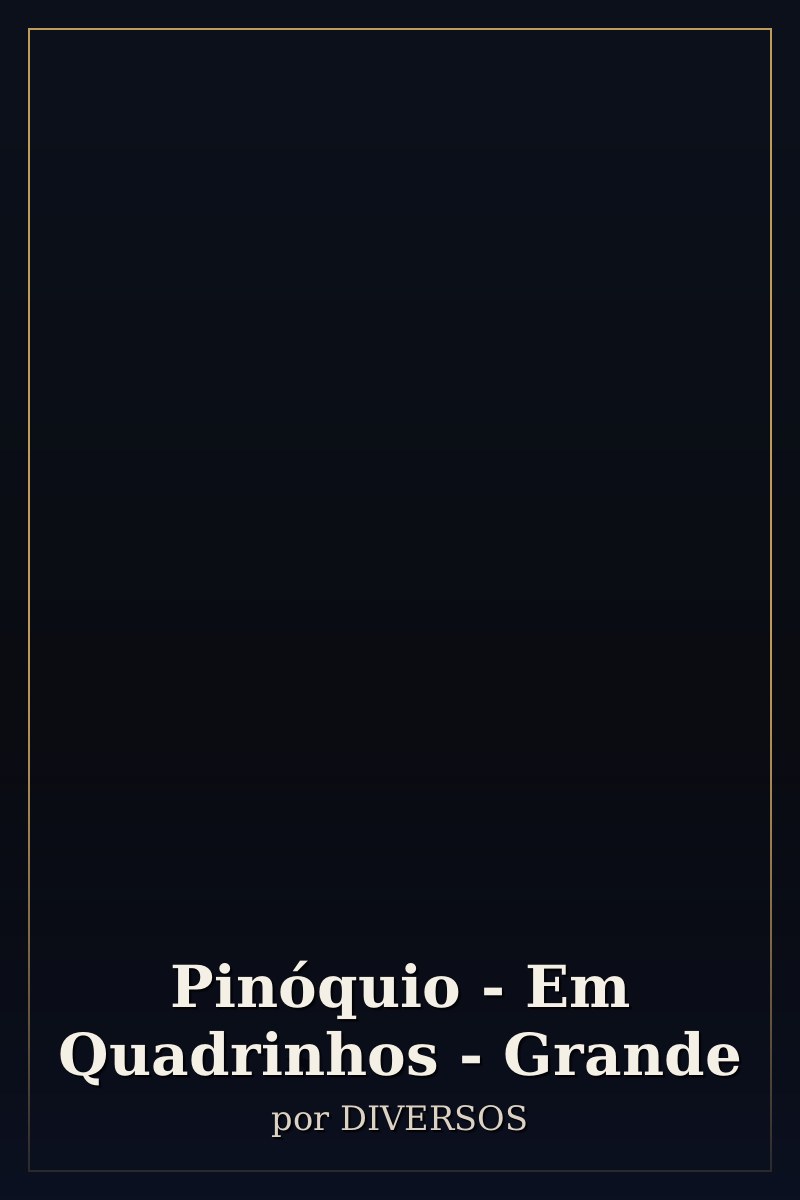 Capa de Pinóquio - Em Quadrinhos - Grande