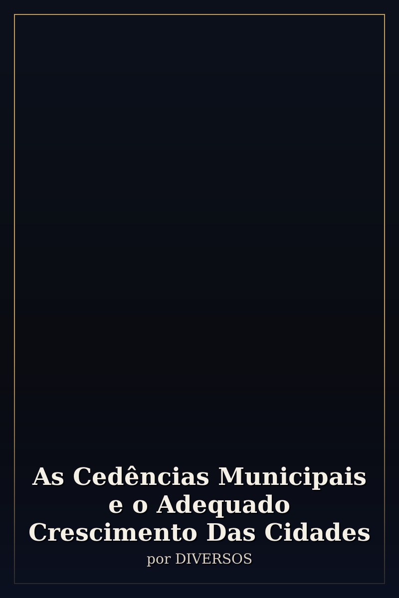 Capa de As Cedências Municipais e o Adequado Crescimento Das Cidades