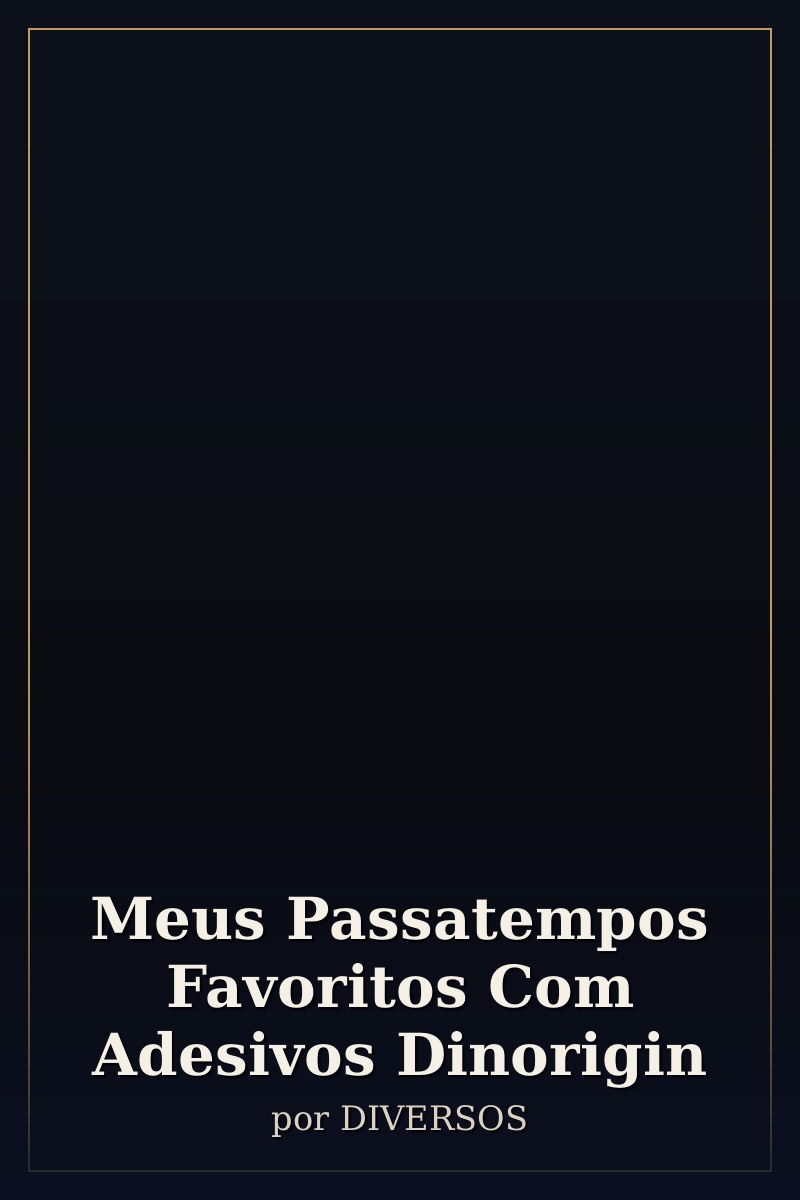 Capa de Meus Passatempos Favoritos Com Adesivos Dinorigin