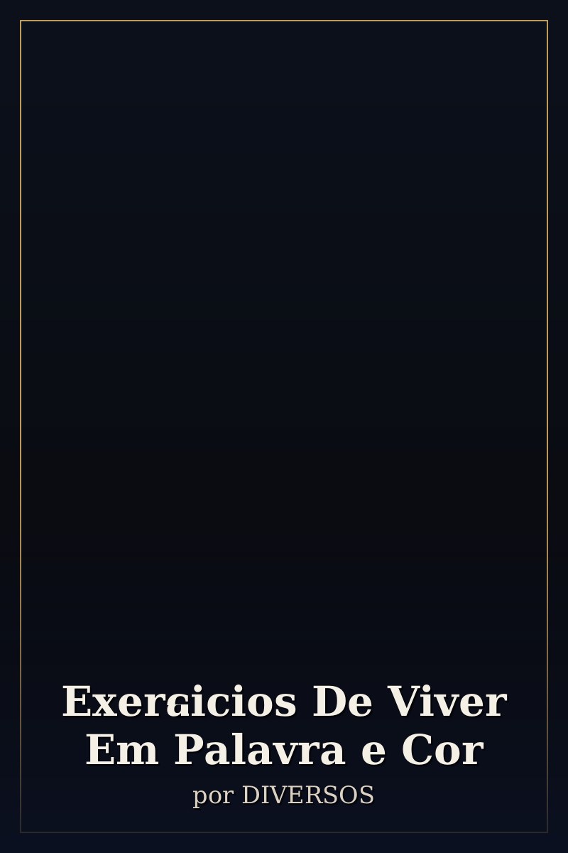 Capa de Exercicios De Viver Em Palavra e Cor