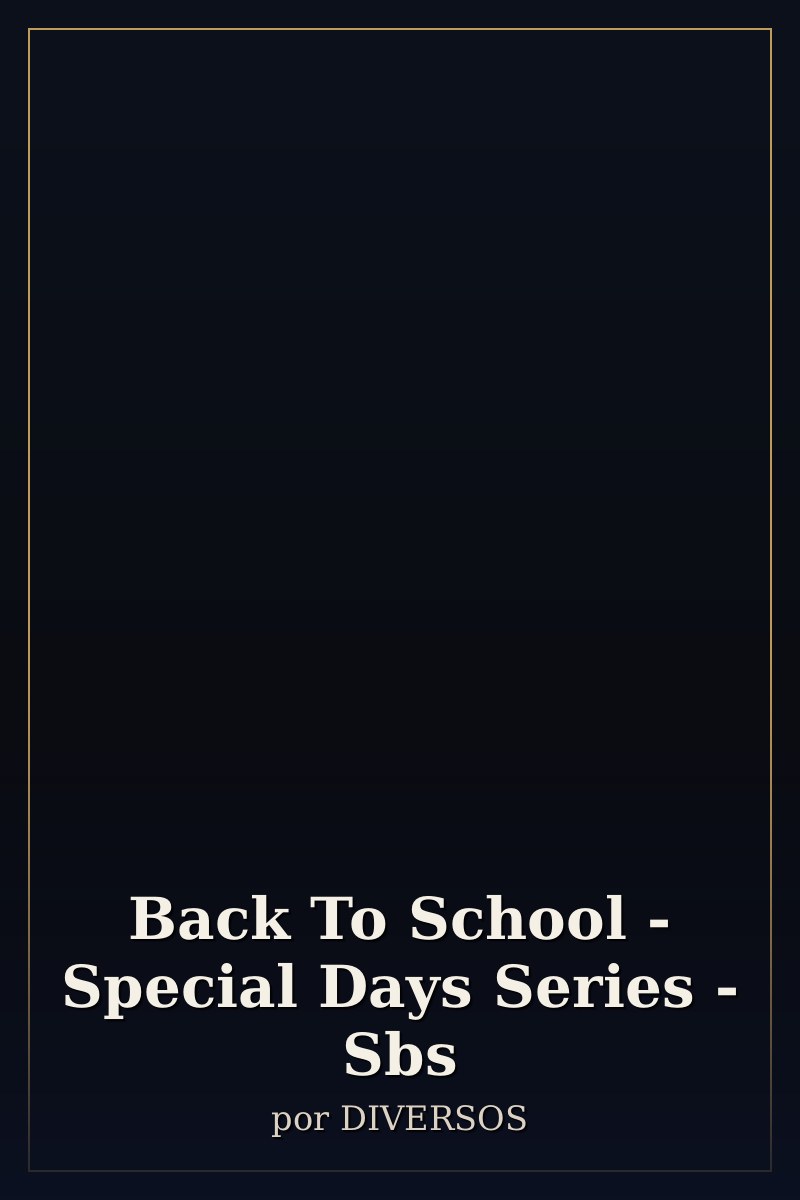 Capa de Back To School - Special Days Series - Sbs