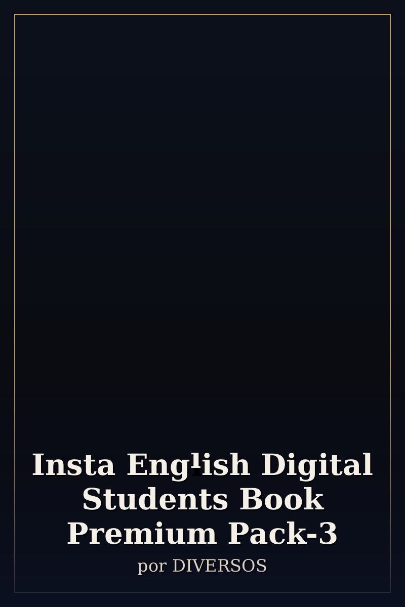 Capa de Insta English Digital Students Book Premium Pack-3