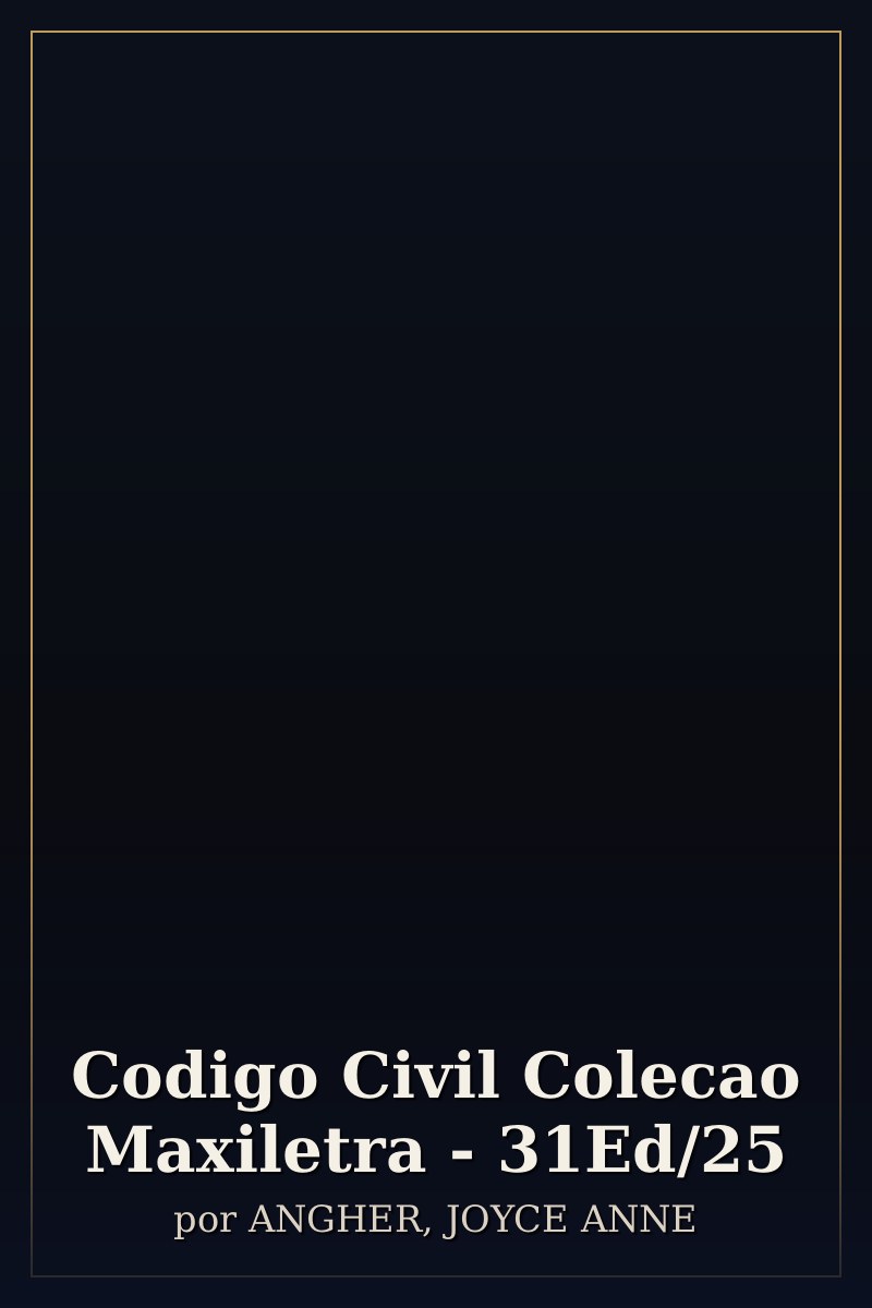 Capa de Codigo Civil Colecao Maxiletra - 31Ed/25